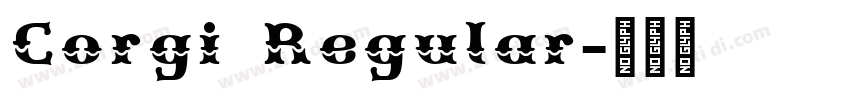Corgi Regular字体转换